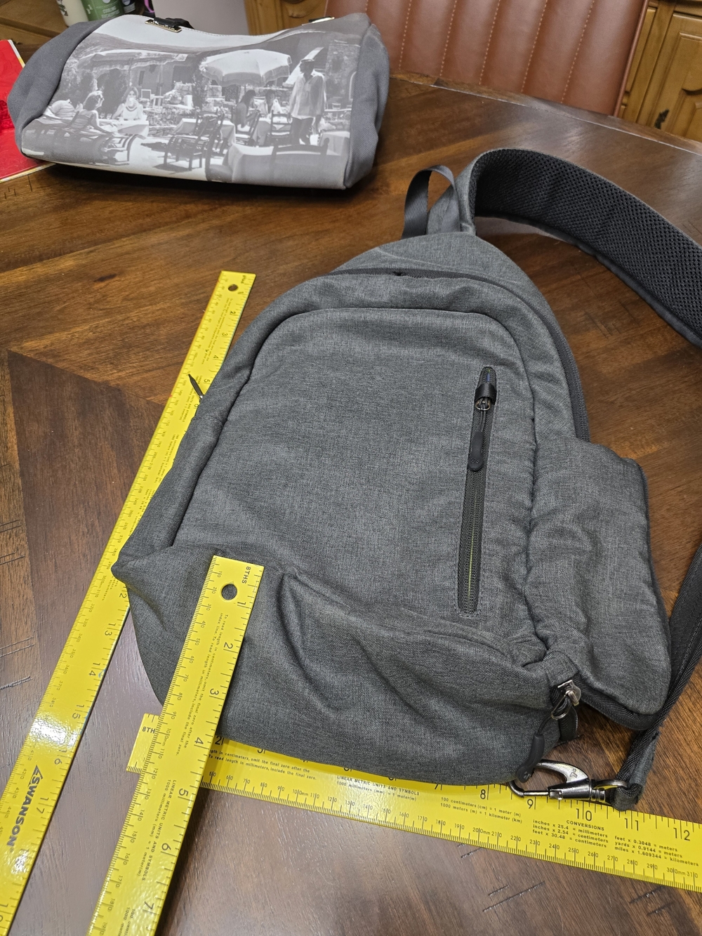Travelon Gray Everyday Anti-Theft Sling Backpack - Picture 2 of 9